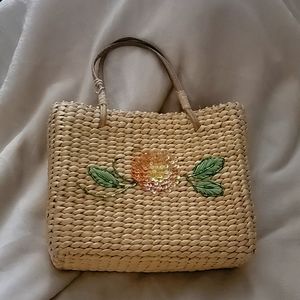 Rattan summer purse